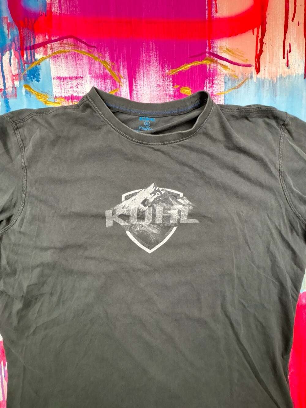 KÜHL Wildfibre Organic Cotton Graphic T-Shirt Men's XL Gray